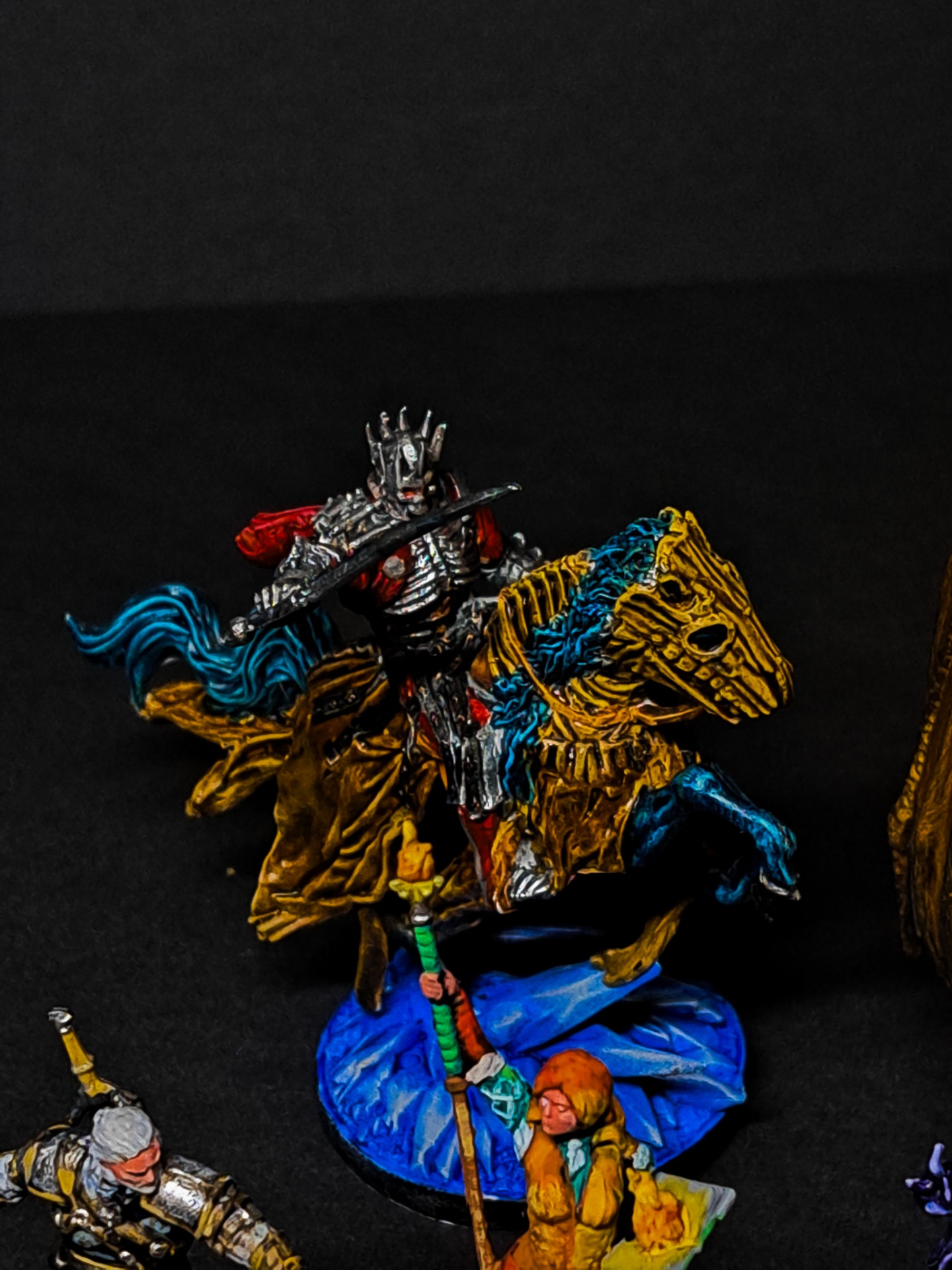 Eredin sobre montura esquelética — The Witcher — miniatura Juegos de Mesa pintada por encargo por Bierzo Art Studio