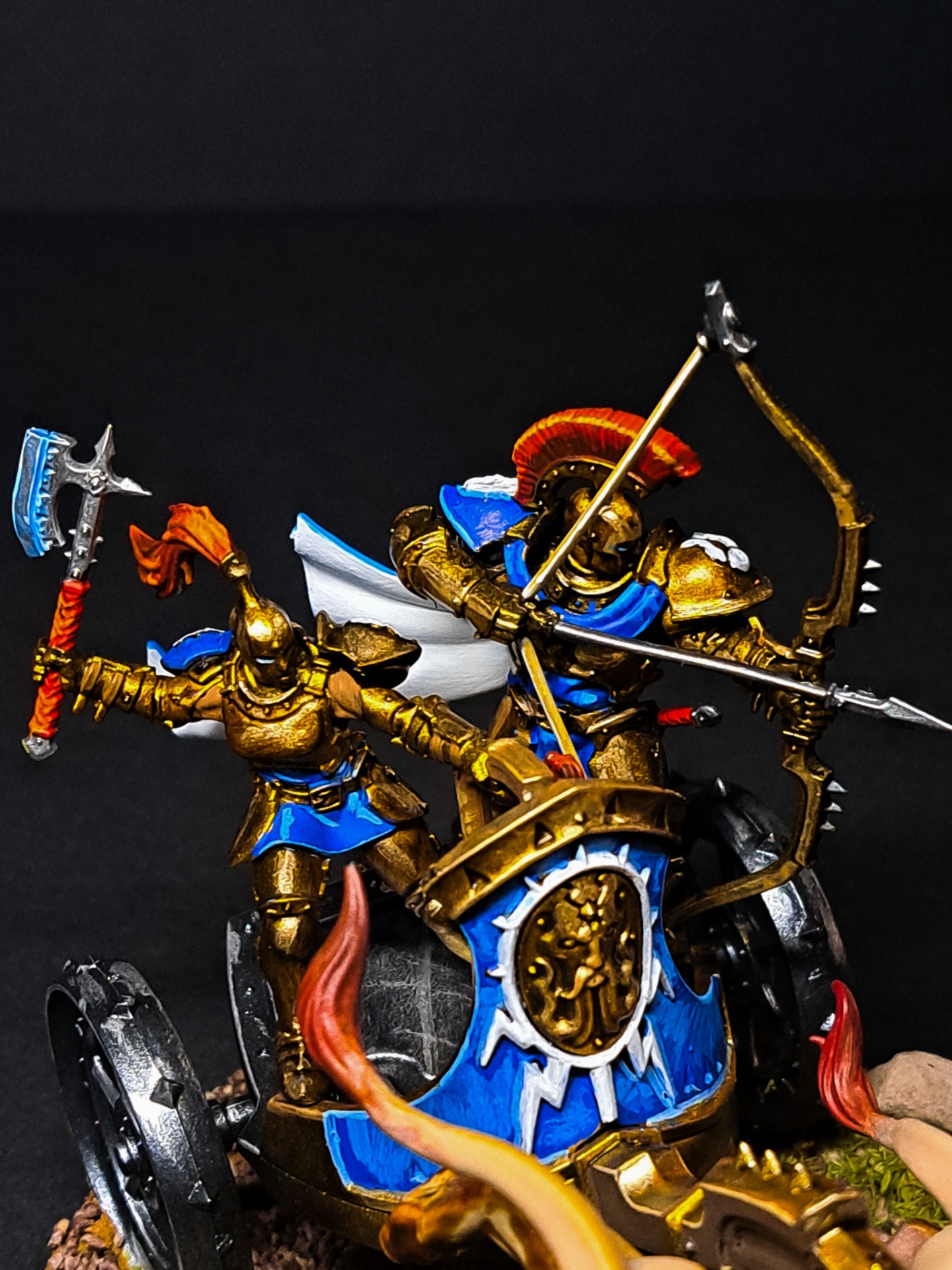 Stormcast Eternals — Arqueros sobre carro — miniatura AGE OF SIGMAR pintada por encargo por Bierzo Art Studio