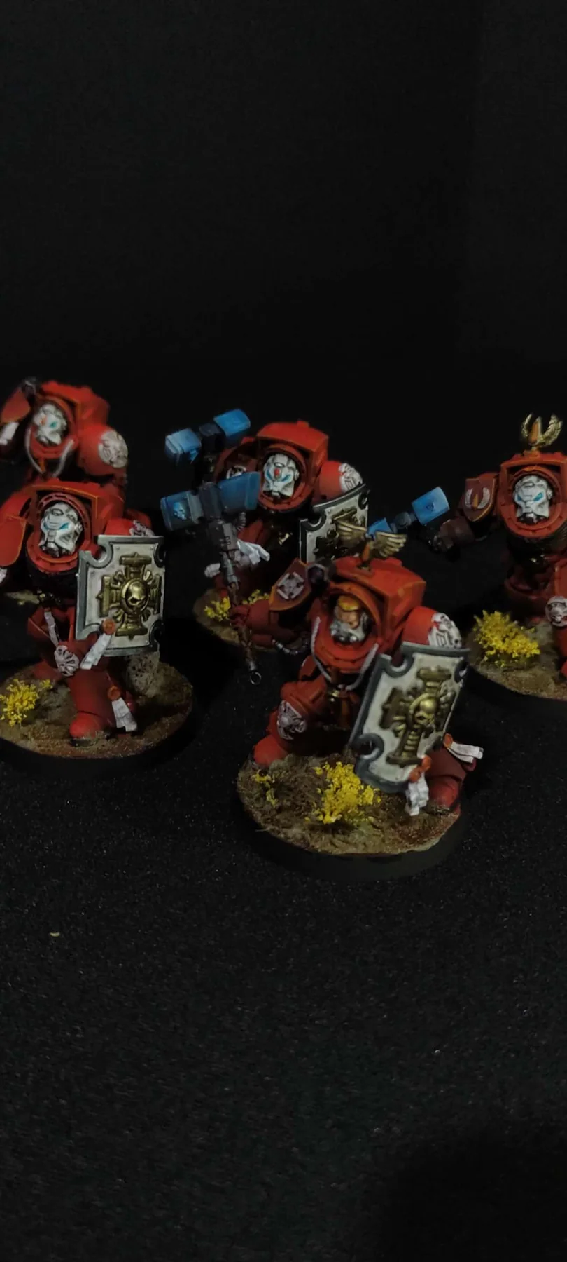 Blood Angels — Escuadra de Terminators — miniatura WARHAMMER 40K pintada por encargo por Bierzo Art Studio