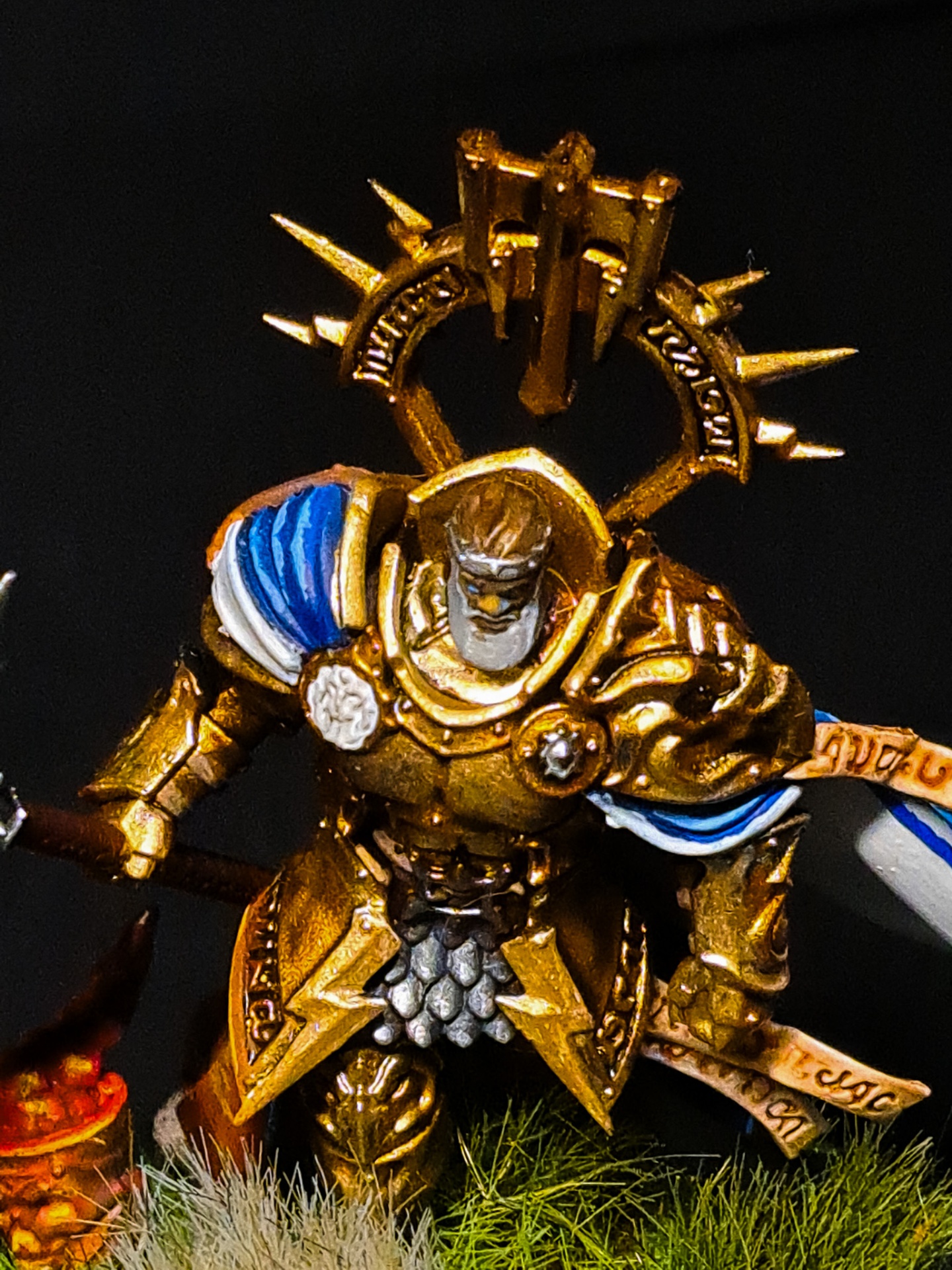 Lord-Relictor — Detalle NMM oro — miniatura AGE OF SIGMAR pintada por encargo por Bierzo Art Studio