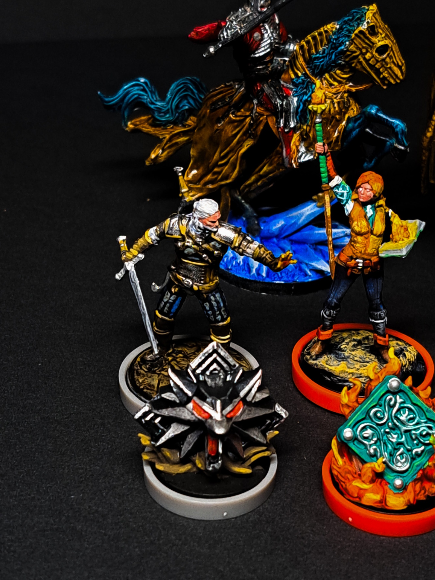 Geralt y Ciri — The Witcher: Old World — miniatura Juegos de Mesa pintada por encargo por Bierzo Art Studio
