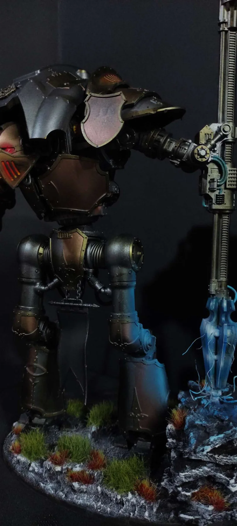 Cerastus Knight Lancer — Efecto de iluminación OSL — miniatura WARHAMMER 40K pintada por encargo por Bierzo Art Studio