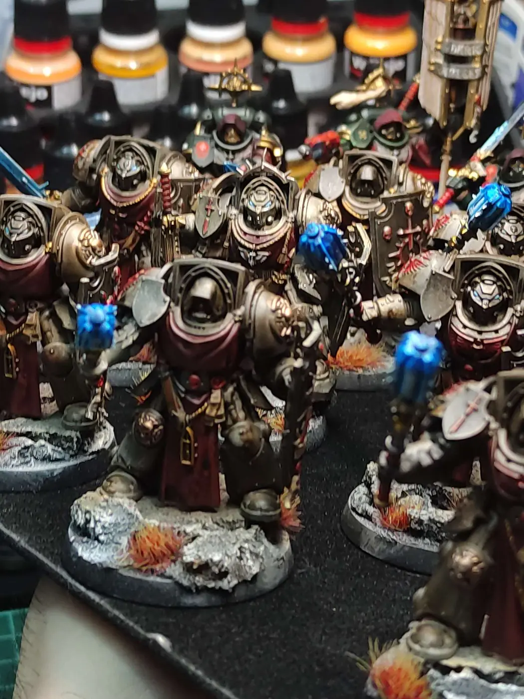 Dark Angels — Formación de Terminators — miniatura WARHAMMER 40K pintada por encargo por Bierzo Art Studio
